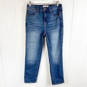 Madewell Stovepipe Straight Leg Denim Blue Jeans Size 26